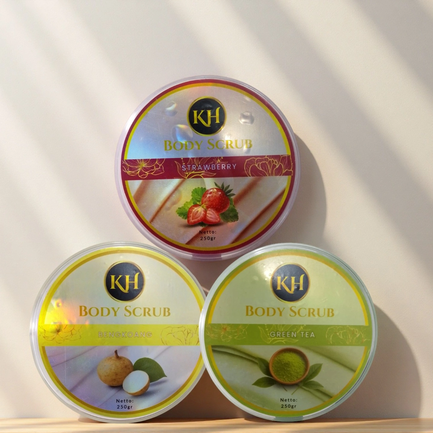 KH KHANZA Kh Skin Body Scrub Green Tea 250gr