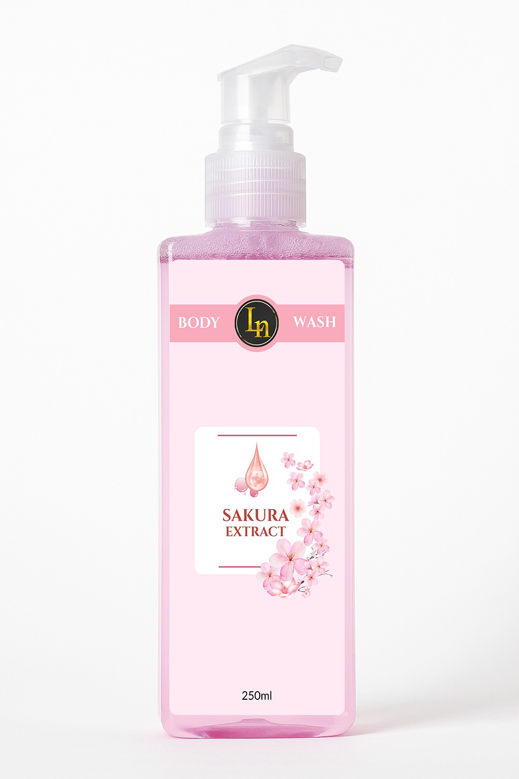 LN KHANZA Sabun Mandi Cair Sakura 250ml (BW)
